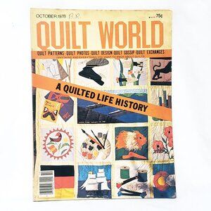 Quilt World Magazine October 1978 History Rags to Richness Machine Quilting